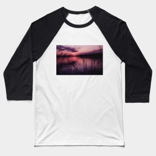 Sunset at the Lake 02 Baseball T-Shirt